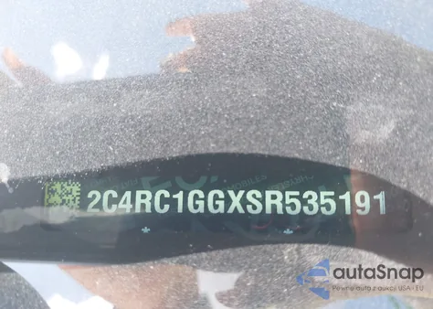 2025 Chrysler Pacifica Limited z USA, uszkodzony, nr VIN 2C4RC1GGXSR535191